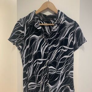 AGB Black and White Abstract Shirt
